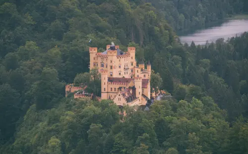 Yellow Castle In The Mist